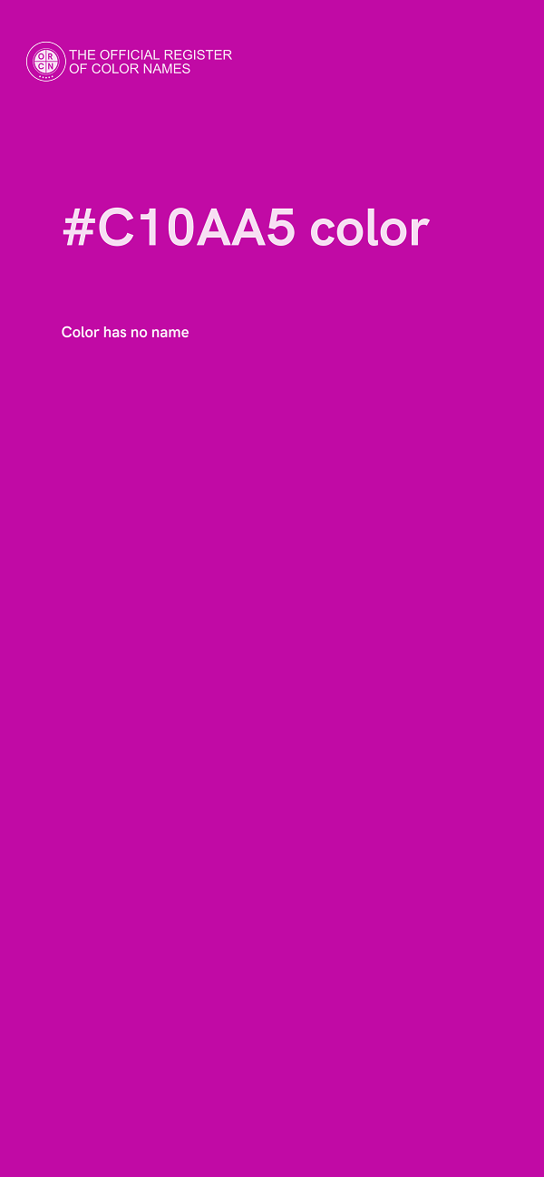 #C10AA5 color image