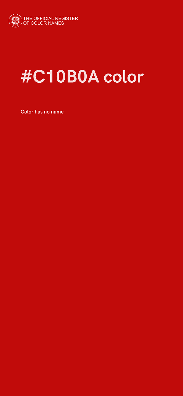 #C10B0A color image