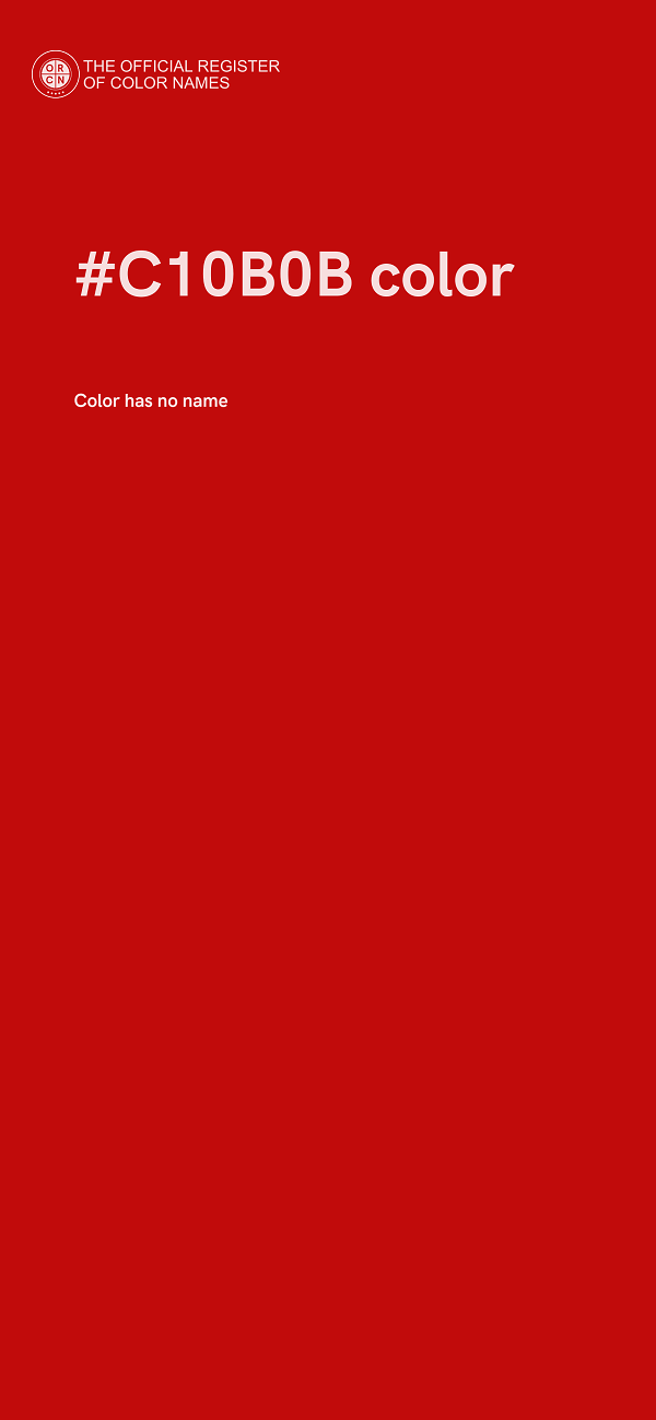 #C10B0B color image