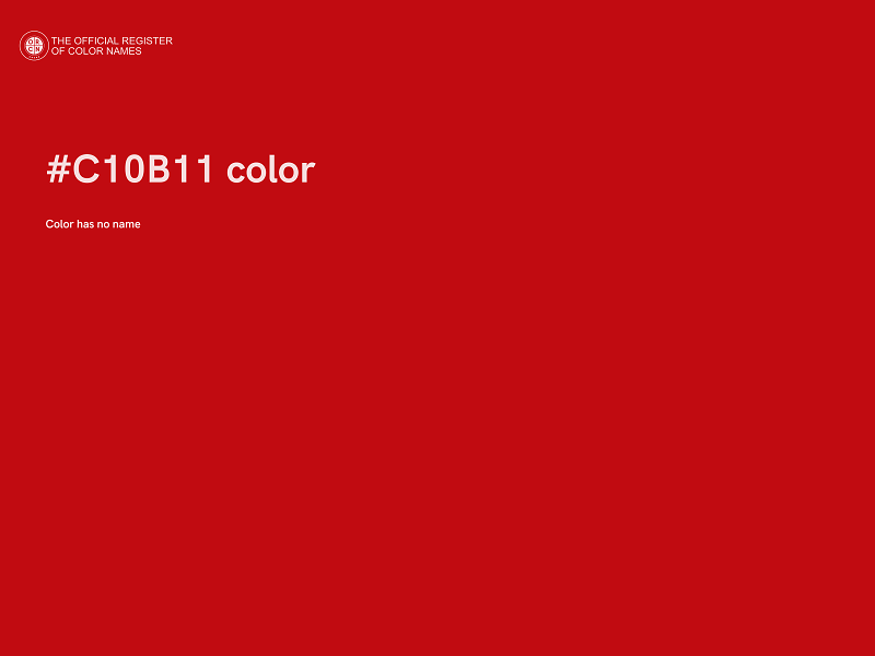 #C10B11 color image