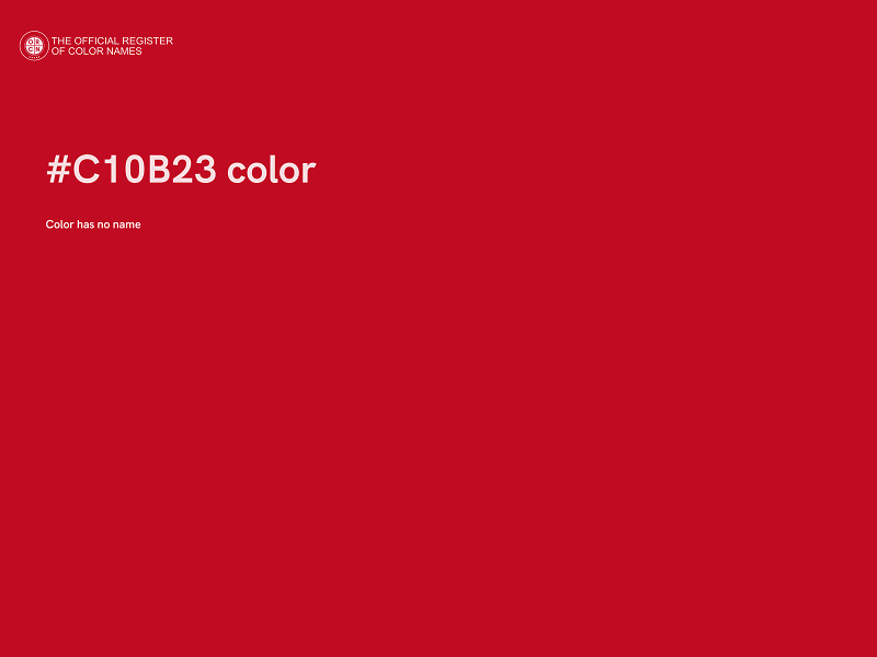 #C10B23 color image