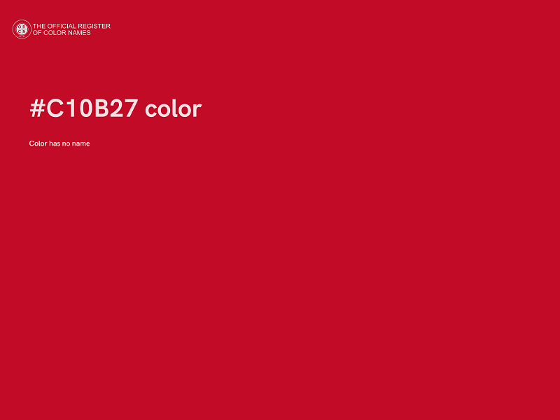 #C10B27 color image