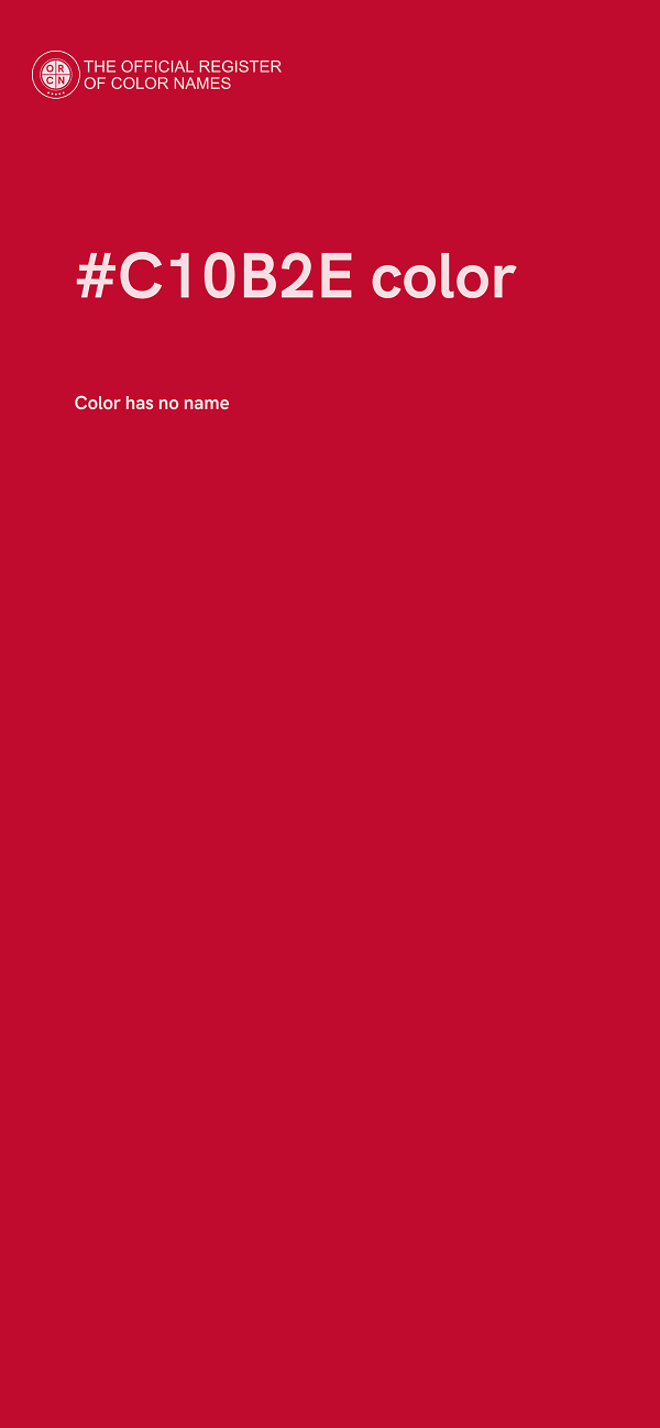 #C10B2E color image