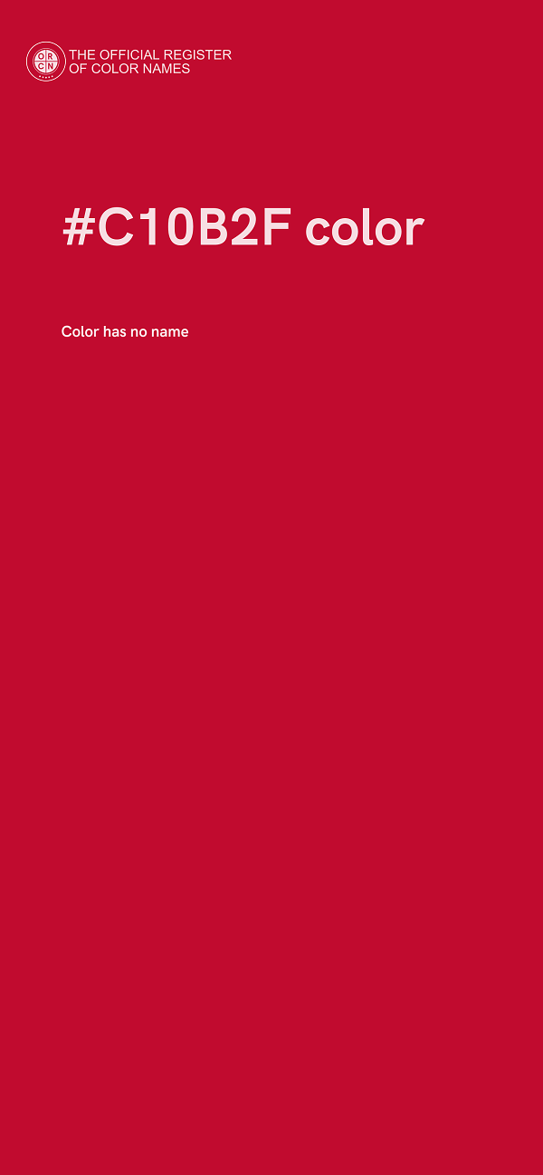 #C10B2F color image