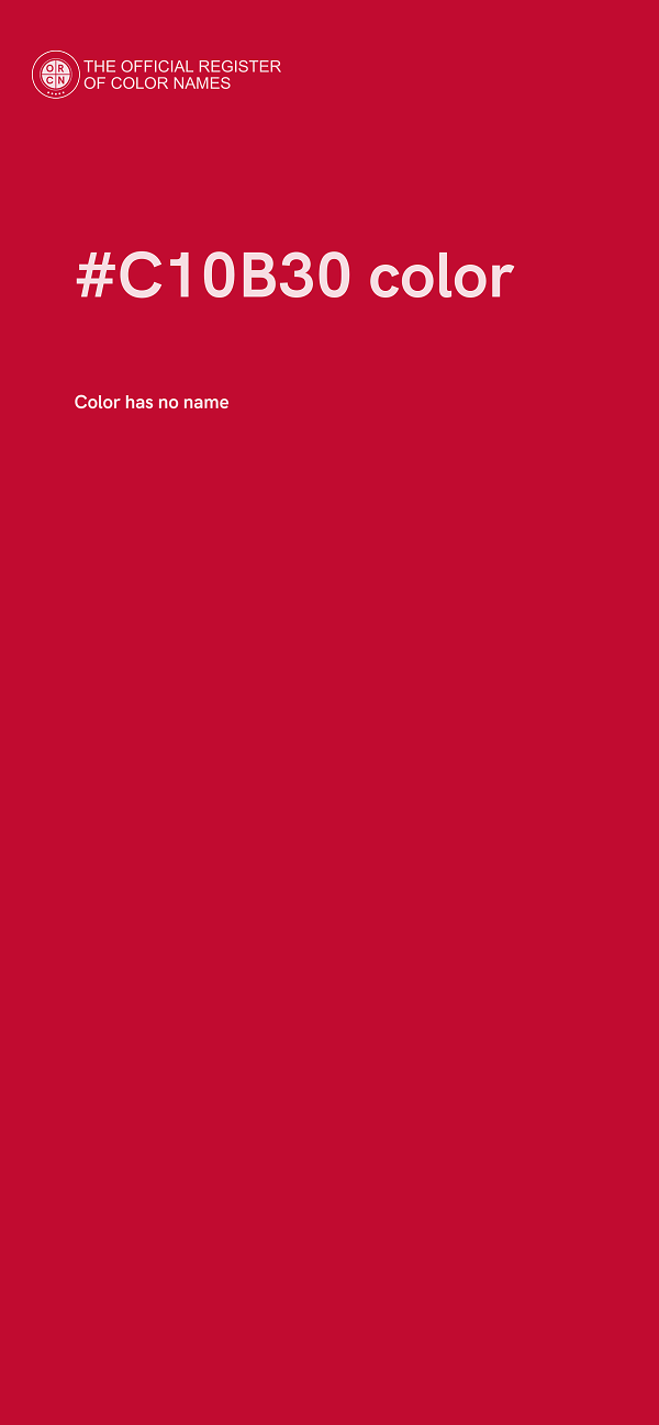 #C10B30 color image
