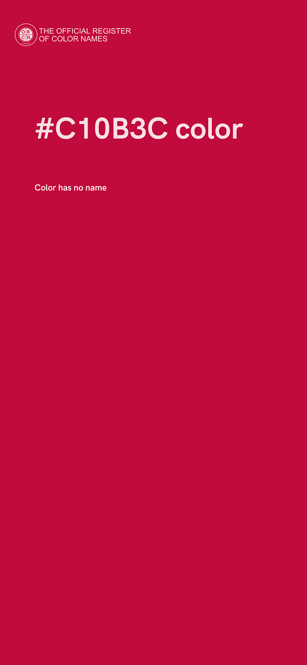 #C10B3C color image