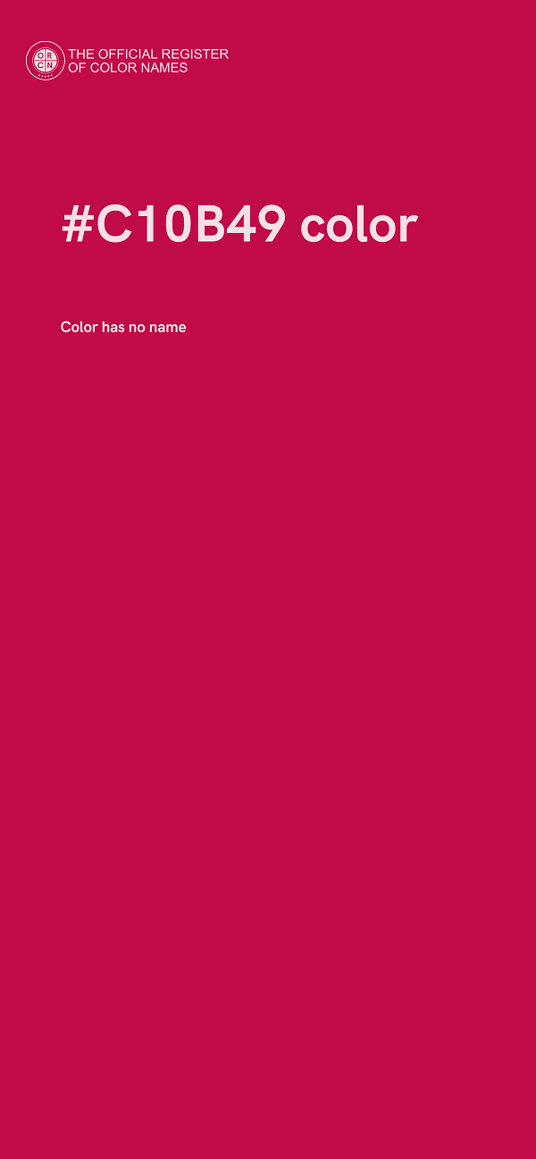 #C10B49 color image