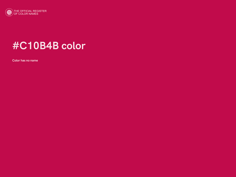 #C10B4B color image