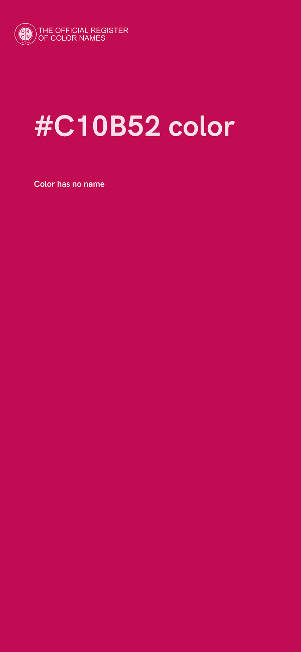 #C10B52 color image
