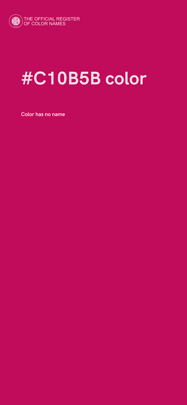 #C10B5B color image