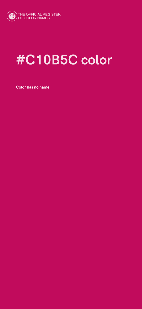 #C10B5C color image