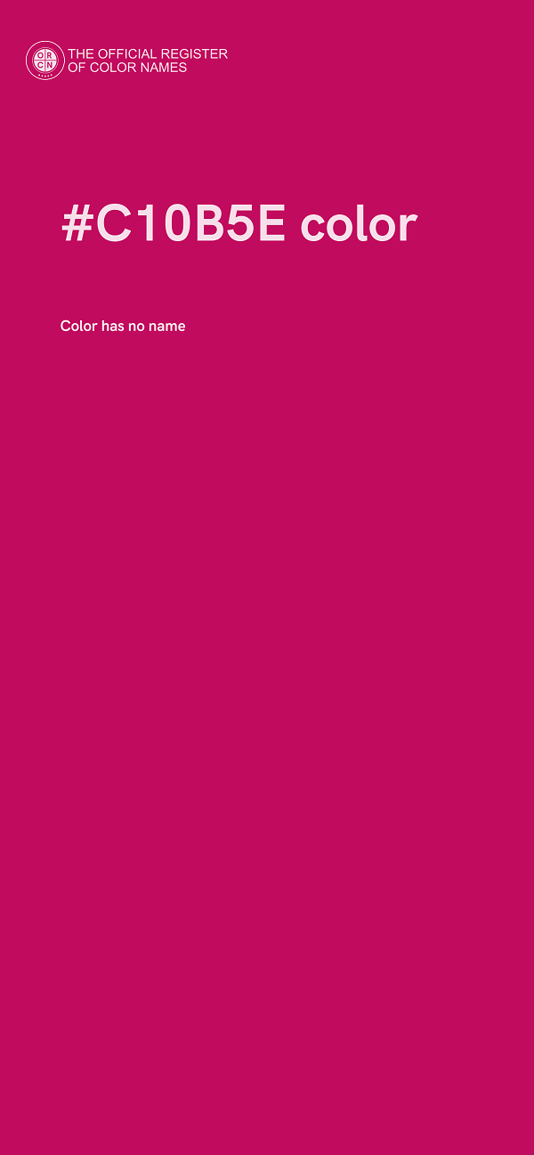 #C10B5E color image