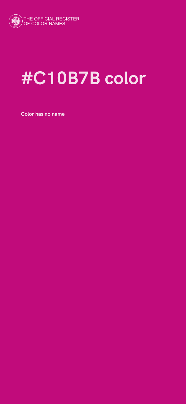 #C10B7B color image