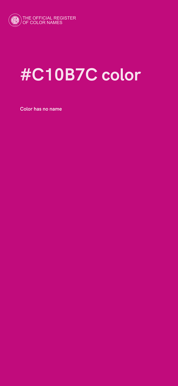 #C10B7C color image