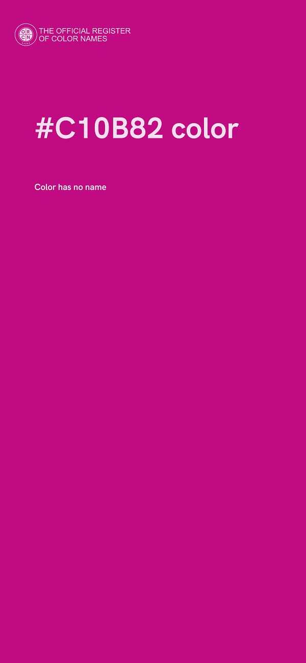 #C10B82 color image
