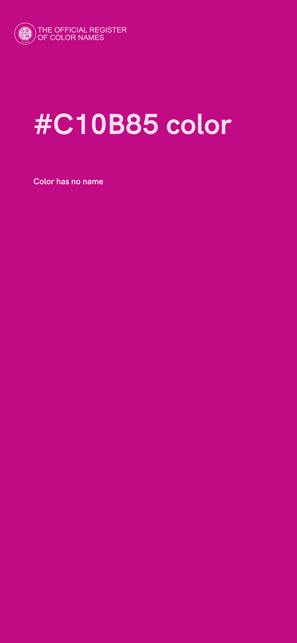 #C10B85 color image