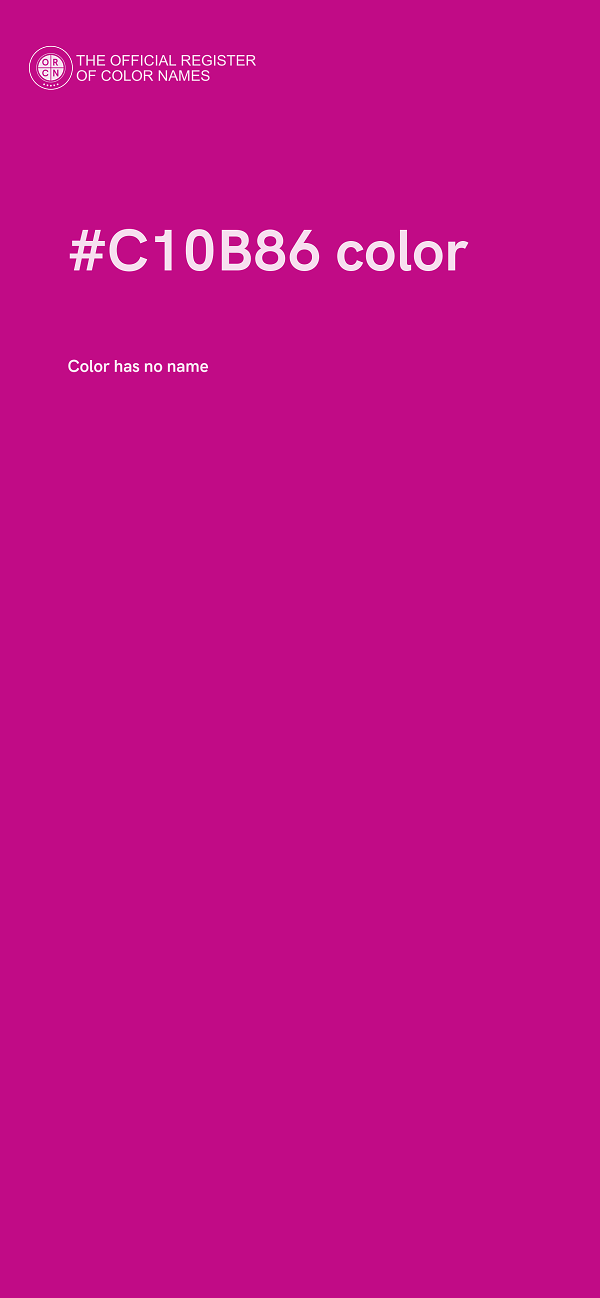 #C10B86 color image
