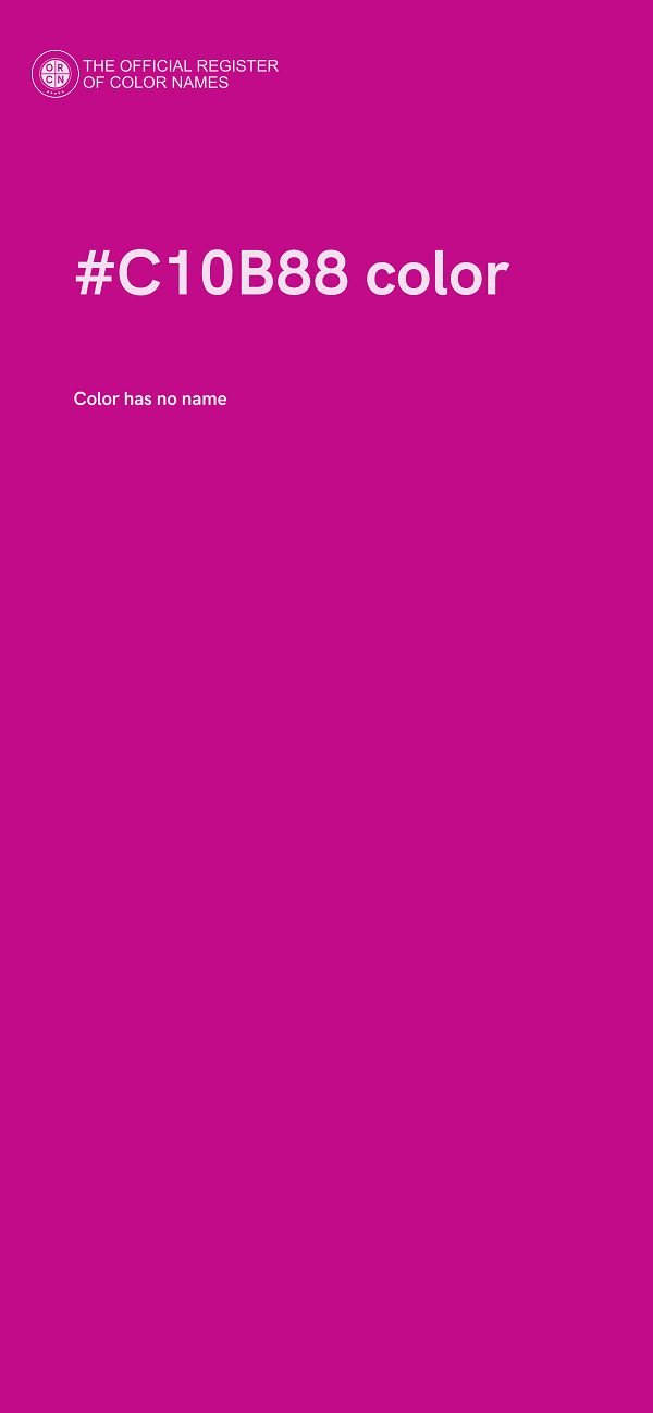 #C10B88 color image