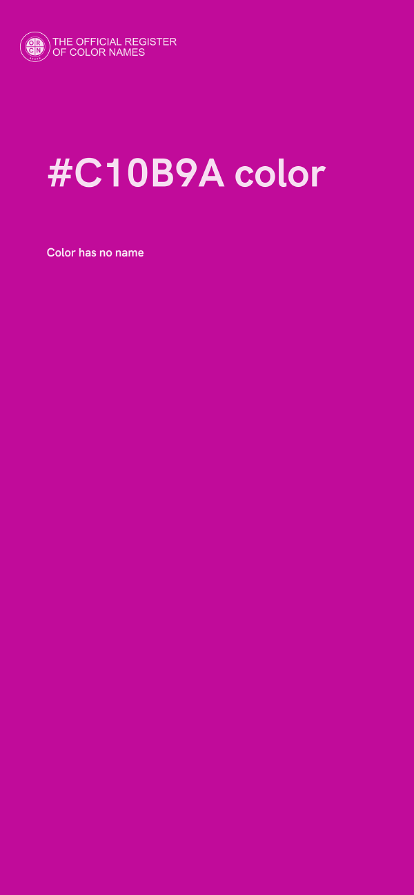 #C10B9A color image