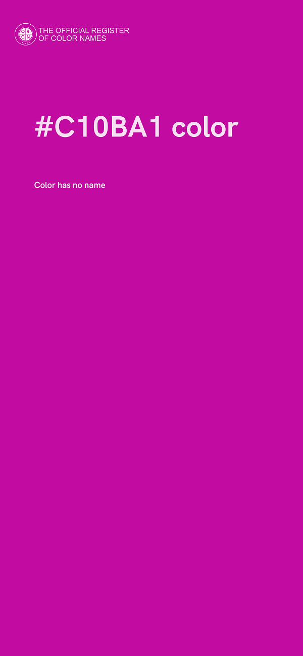 #C10BA1 color image