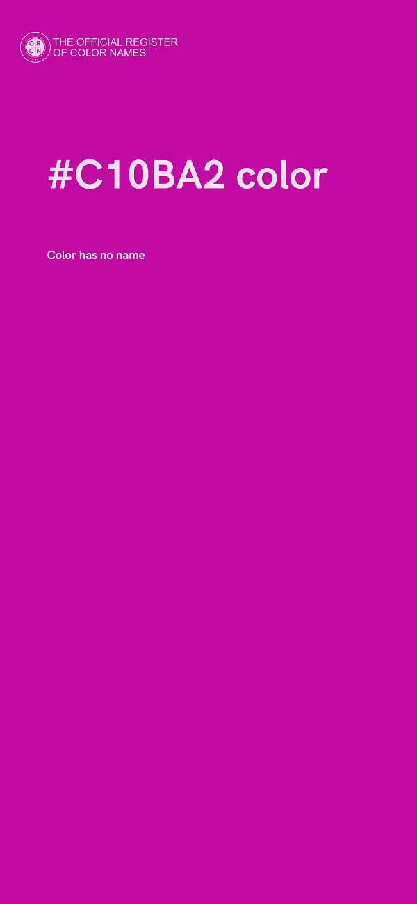 #C10BA2 color image