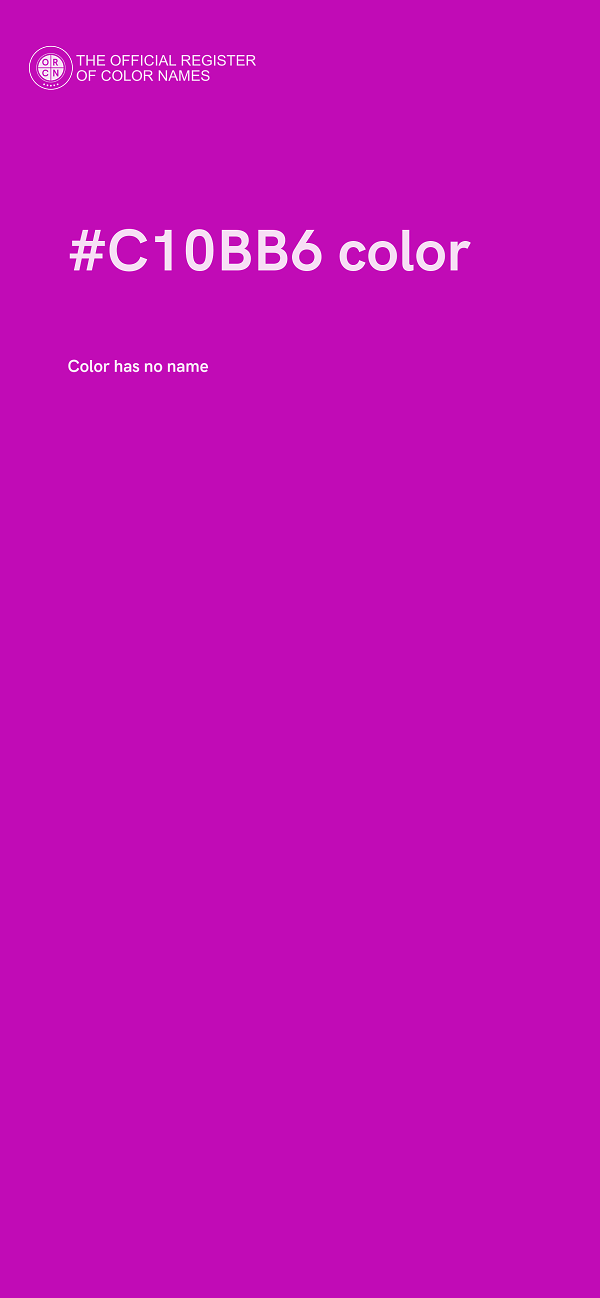 #C10BB6 color image