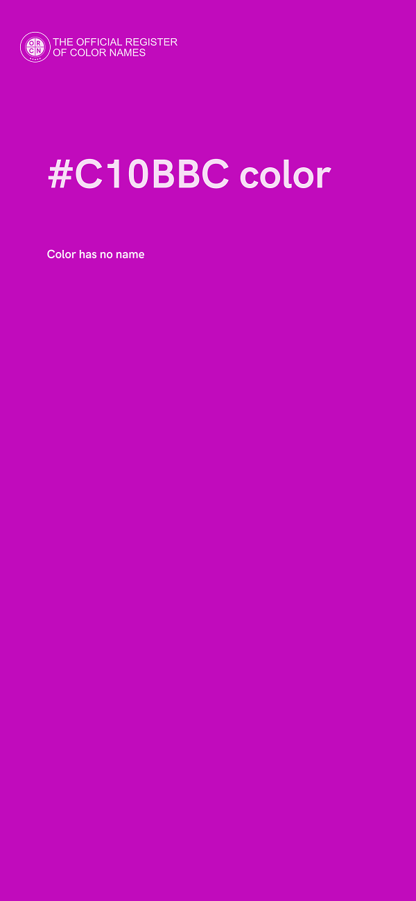 #C10BBC color image