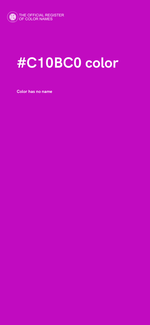 #C10BC0 color image