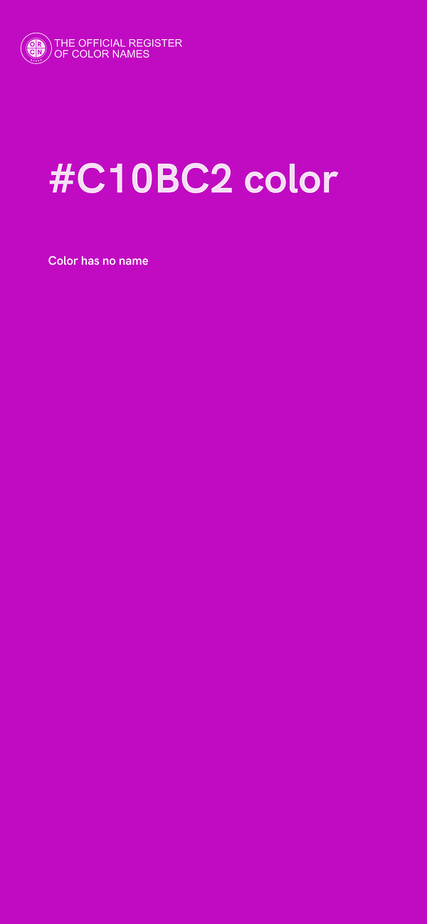 #C10BC2 color image