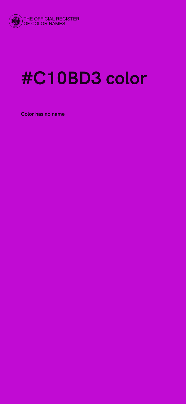 #C10BD3 color image