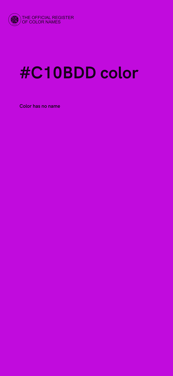 #C10BDD color image