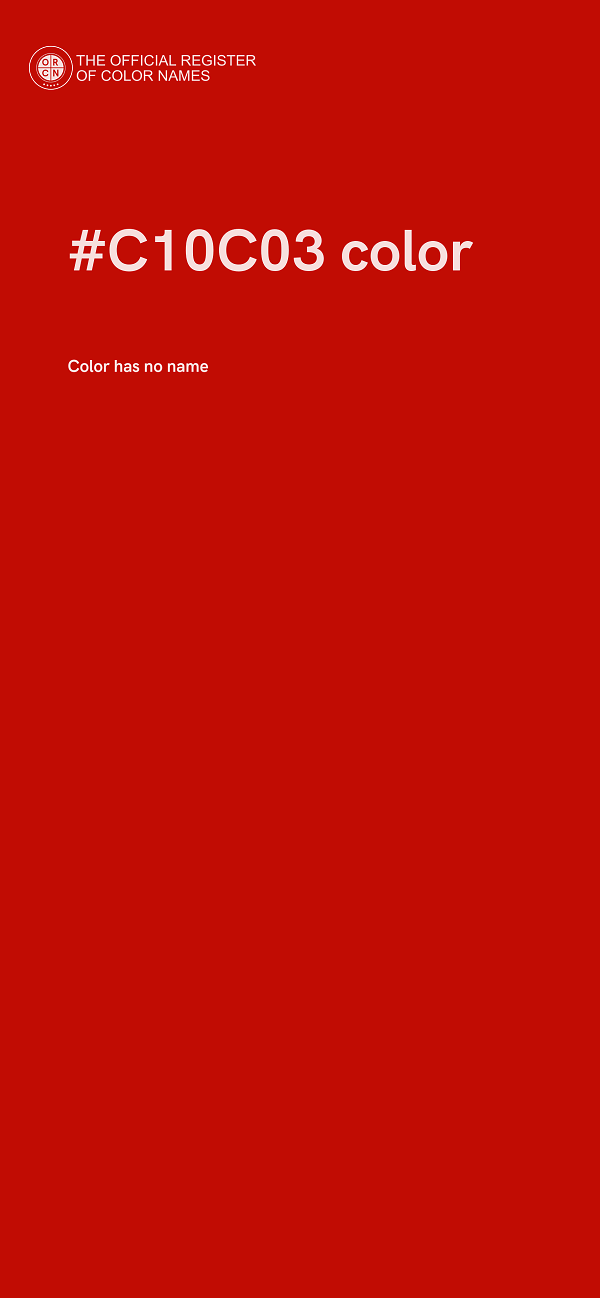 #C10C03 color image