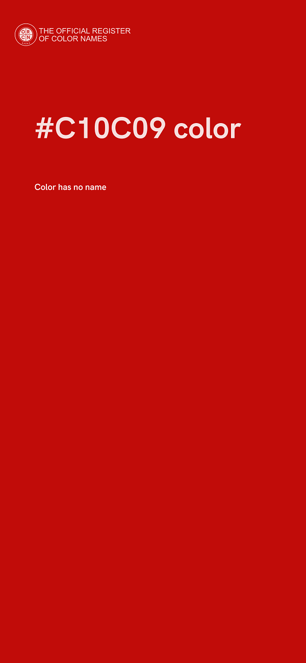 #C10C09 color image