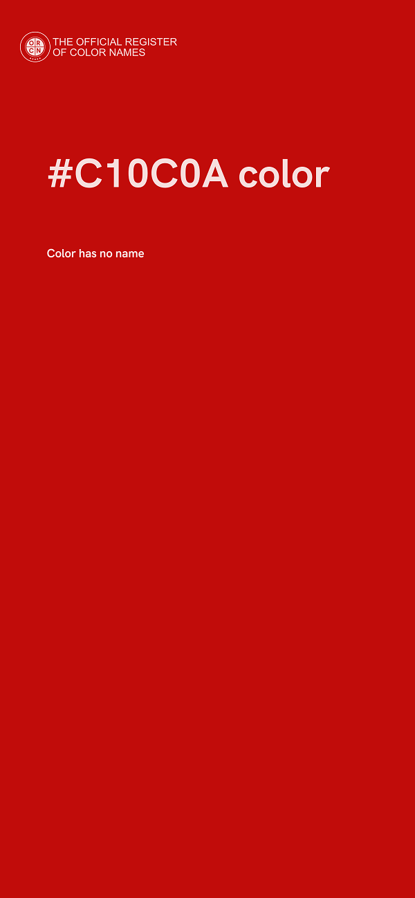 #C10C0A color image