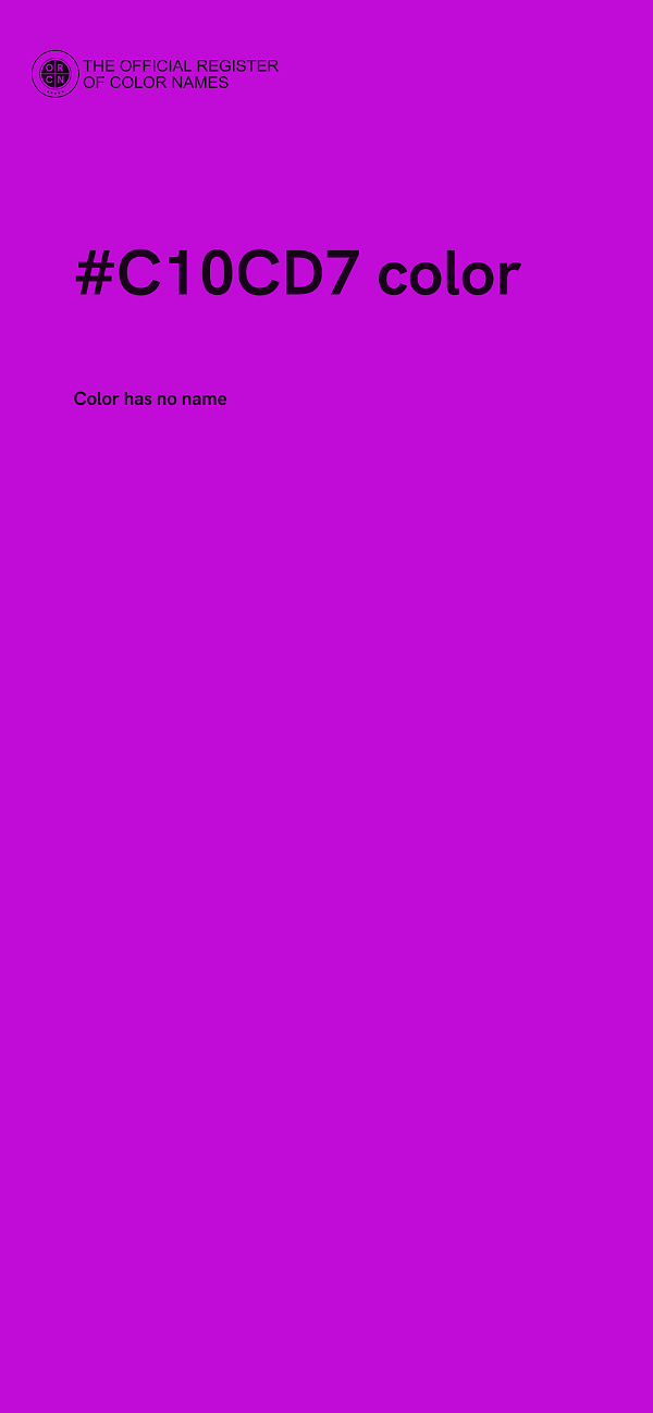 #C10CD7 color image