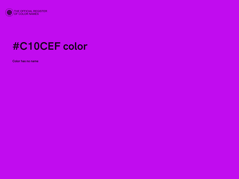 #C10CEF color image