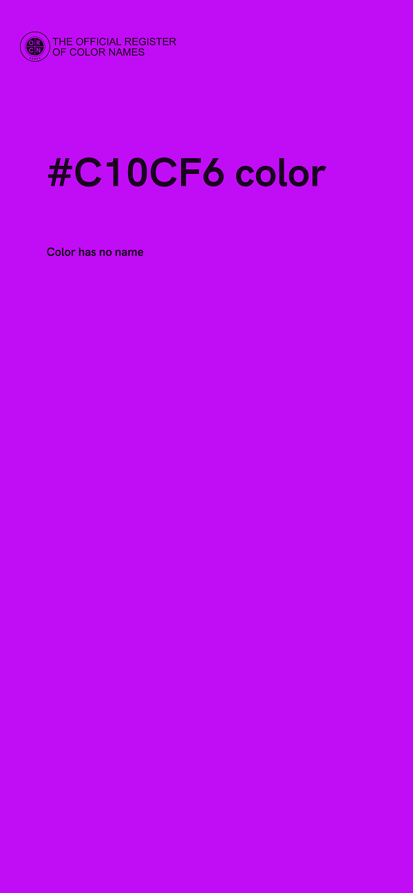 #C10CF6 color image