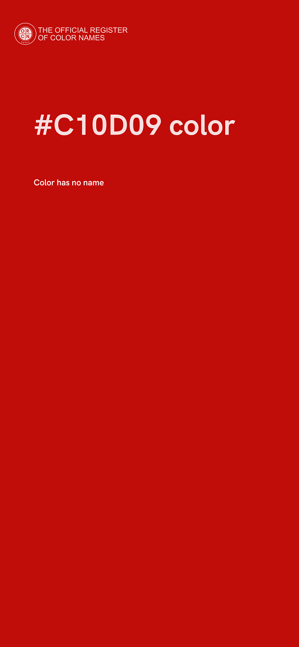 #C10D09 color image
