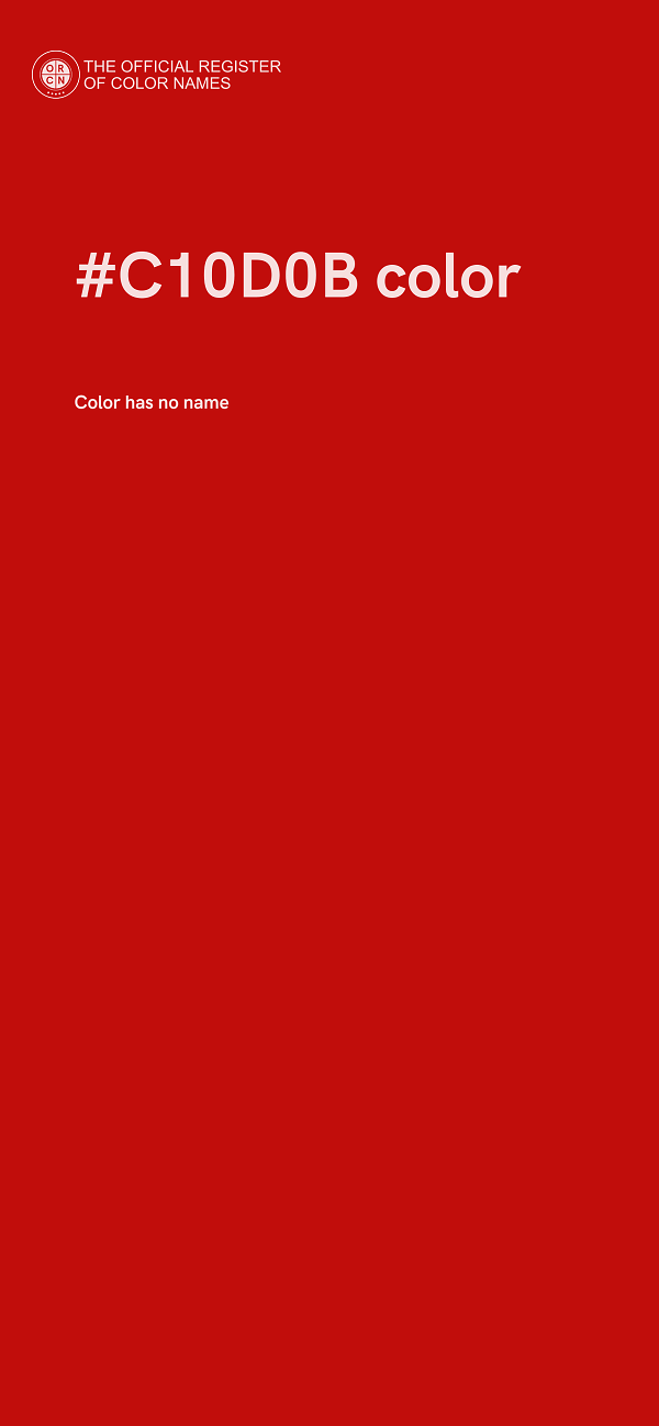 #C10D0B color image