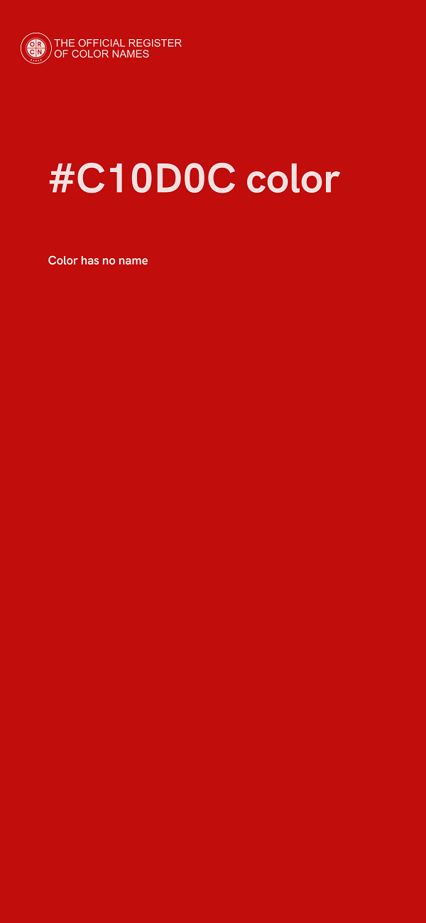 #C10D0C color image