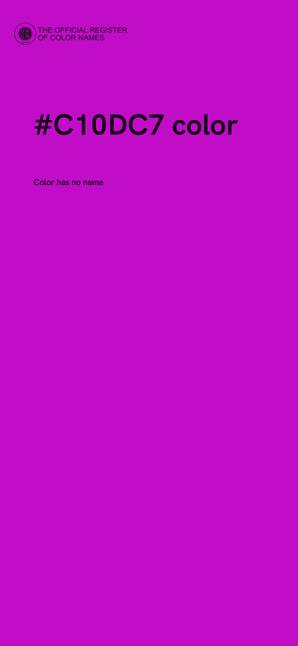 #C10DC7 color image