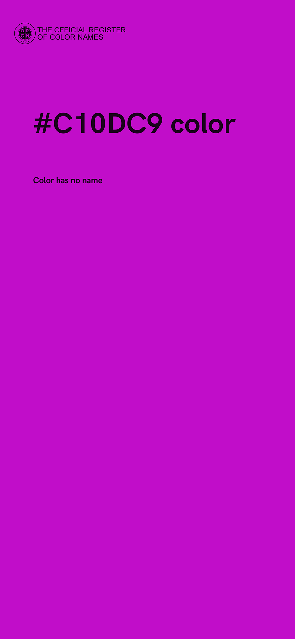 #C10DC9 color image