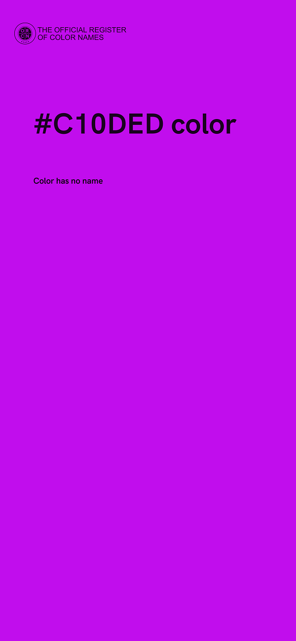 #C10DED color image