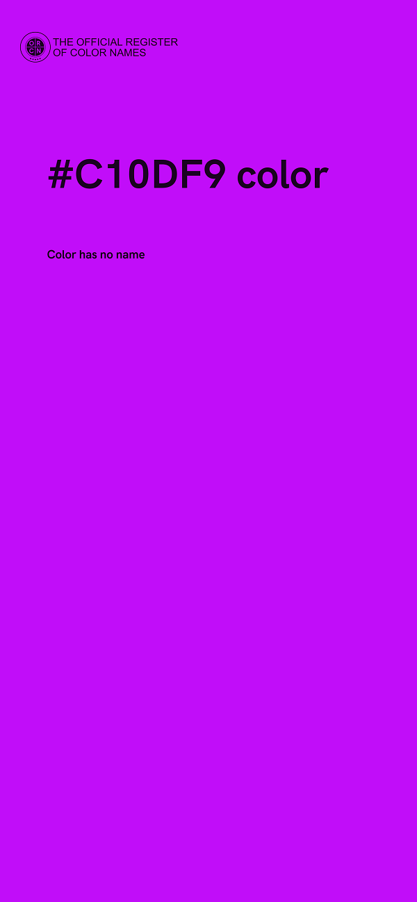 #C10DF9 color image