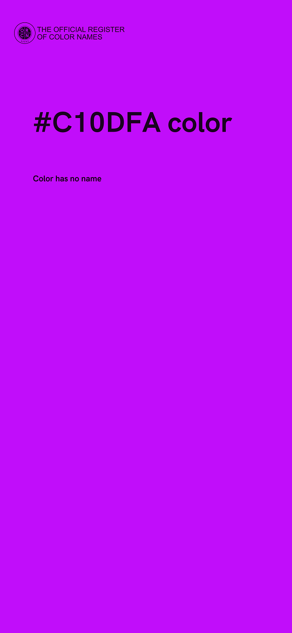 #C10DFA color image