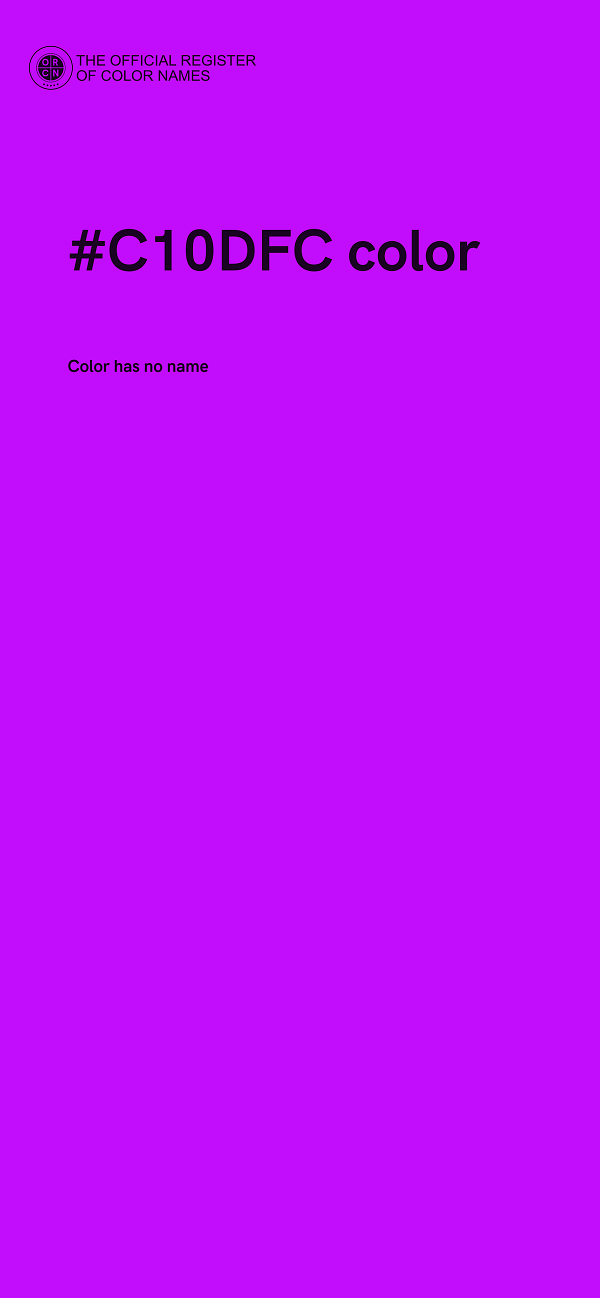 #C10DFC color image