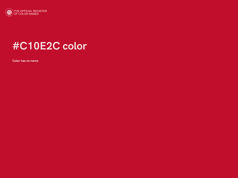 #C10E2C color image