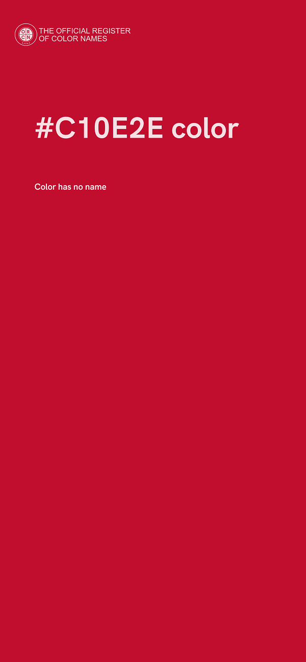 #C10E2E color image