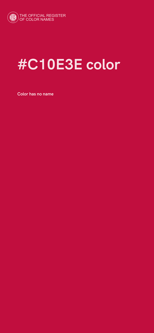 #C10E3E color image