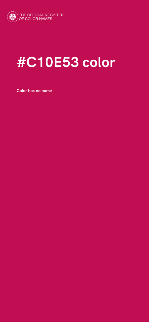 #C10E53 color image